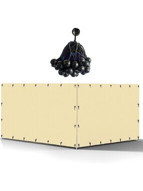 Outdoor Dog Kennel Cover - 10' x 10', Waterproof, Heavy-Duty Oxford Fabric